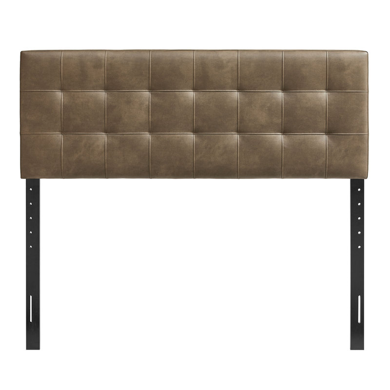 Tête de lit en cuir Peyton Vegan, Champignon, Très grand lit