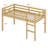 Wooden Loft Bed With Ladder-362022574
