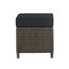Wicker Outdoor Lounge Chair with Ottoman