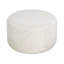 Rond avec revêtement en velours côtelé beige - 30,85 x 16,71, siège confortable en mousse dense et système de ressorts, pièce de décor polyvalente revêtue de 30,50 de large, profonde, 16,25 de haut, élégance minimaliste, parfaite