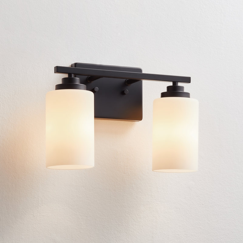 Quitterie - Éclairage pour meuble-lavabo, Noir mat, White, 2