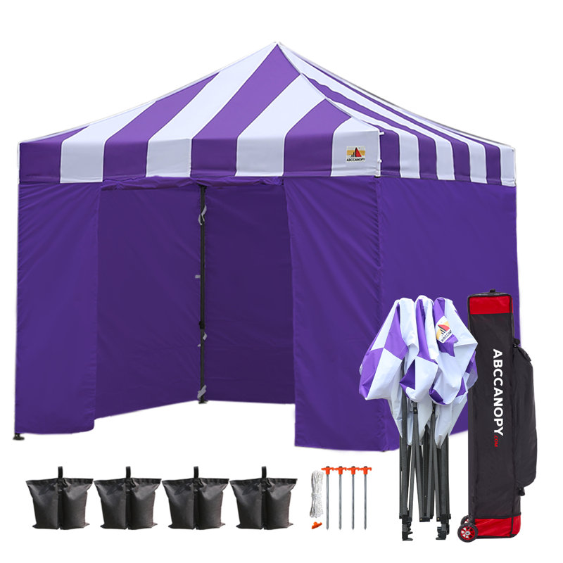 10 pi. L 10 pi. D Auvent escamotable en fer, Mauve