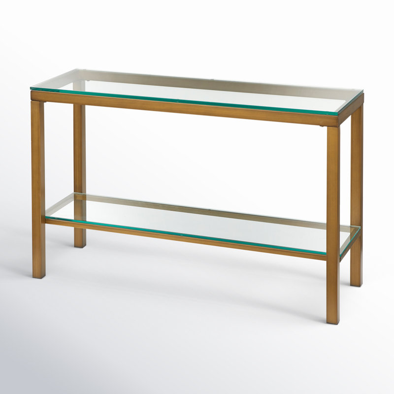 Sawin 48'' Glass Top Console Table