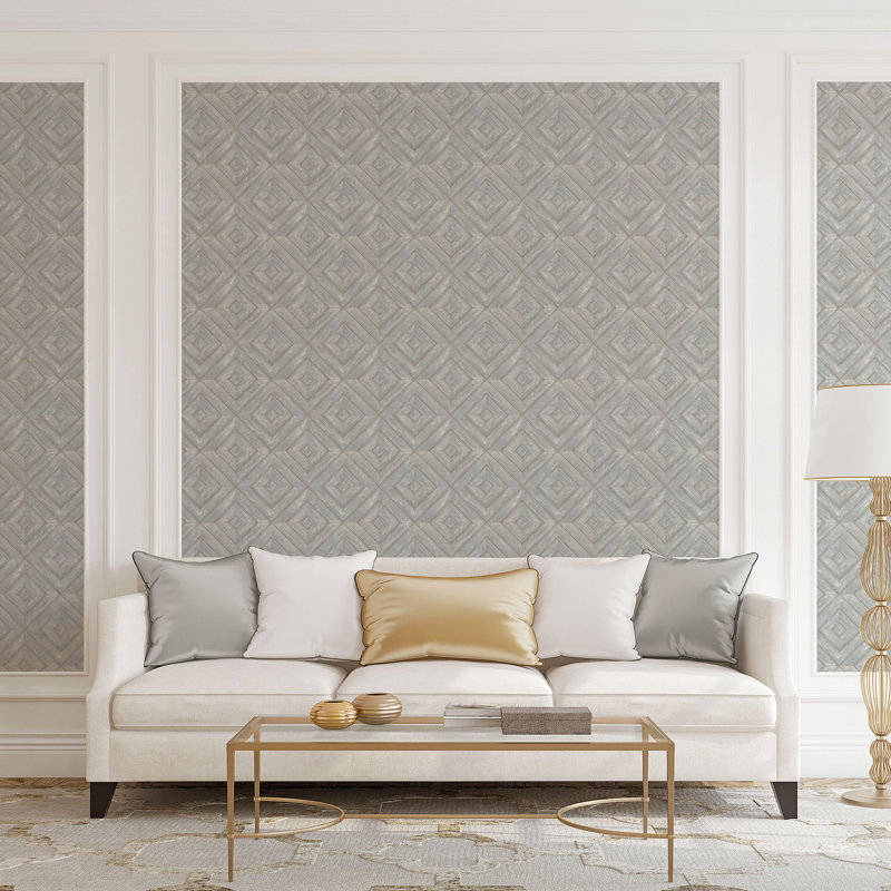 Sidmouth 10m x 52.8cm Matte Wallpaper Roll, Blue