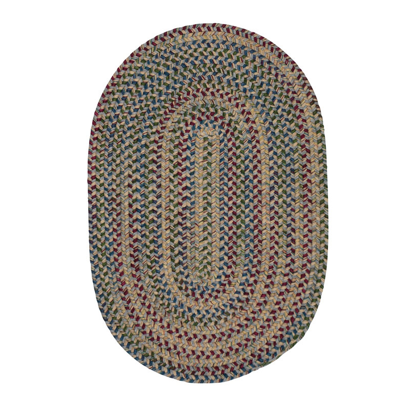 Tapis gris en laine Entwistle, Ovale 2 pi x 5 pi