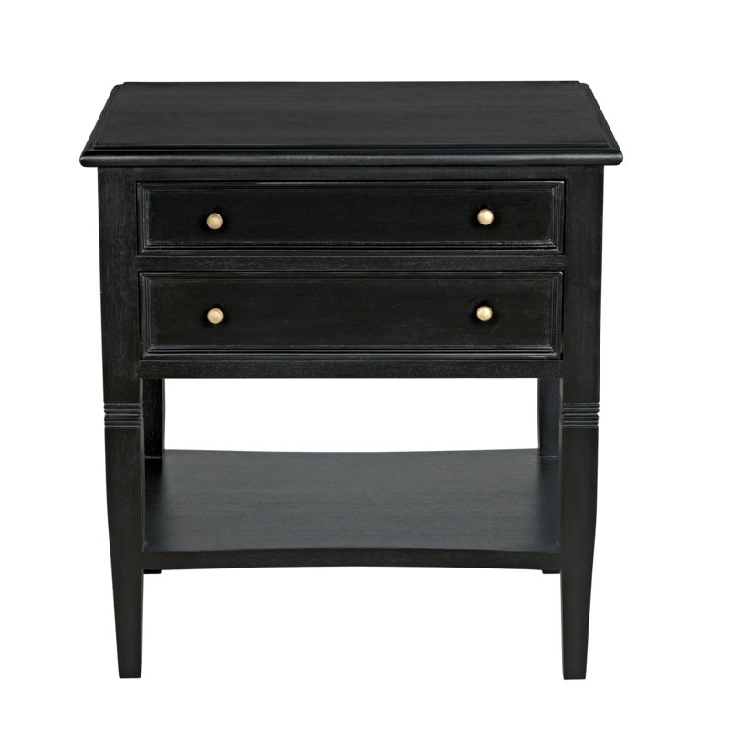 Oxford End Table, Hand Rubbed Black