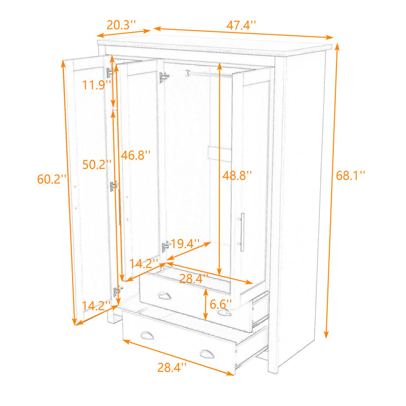 Armoire autoportante Crystallee