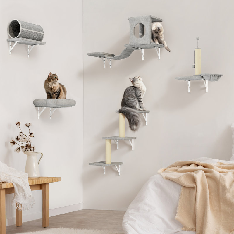 Maisons et condos pour chat 7 pièces, Gris