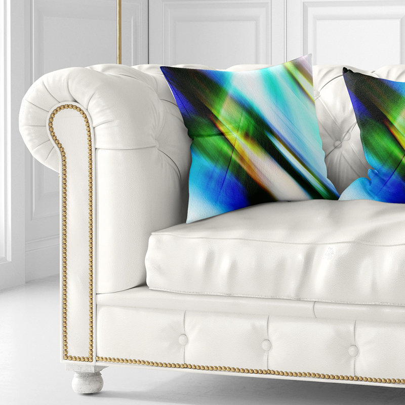 Coussin abstrait, 18 po x 18 po, Carré