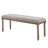 Eliyas 48" W Turned Leg Upholstered Bench-125793768