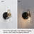 Yedidalga 1-Light Dimmable Black/Copper Finish Armed Sconce