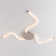 Ravensworth LED 3 Light Flush Ceiling Light, Flexible Polycarbonate Arms, Matt Nickel, Non-Dimmable