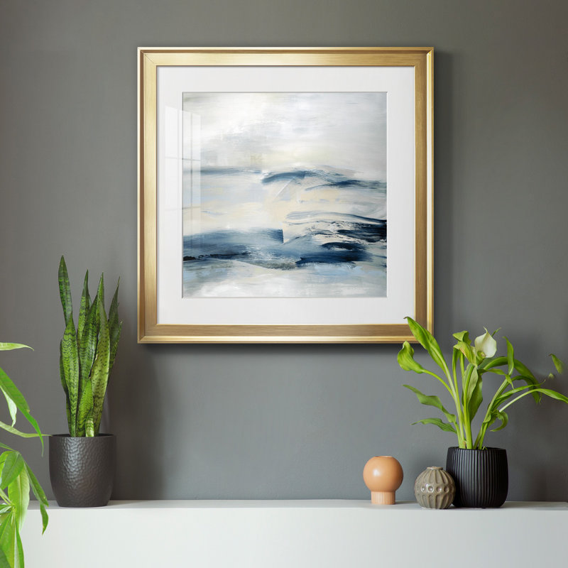 Adrift - Reproduction d'art sur toile encadrée, Papier encadré doré, H 34,5 po x l 34,5 po x P 1,5 po