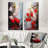 Cherry Red Ruby Rhapsody - Fruits Metal Art Print Set Of 2-1812840612