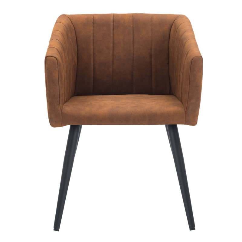 Cleghorn Upholstered Dining Chair, Orange Brown