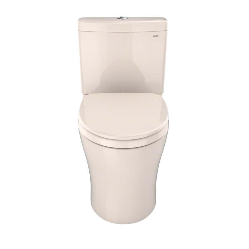 Aquia® Dual-Flush Elongated Two-Piece Toilet with Tornado Flush (Seat Included), Sedona Beige