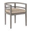 Chaise avec accoudoirs en teck Santa Barbara - Huître-70062087-62345656-70062088