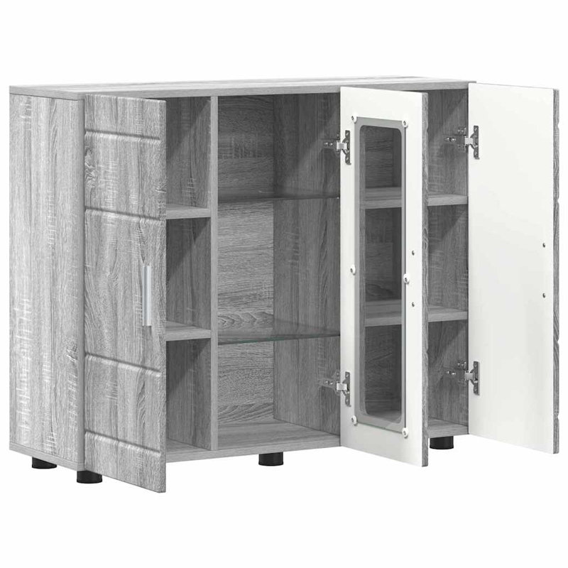 88.5cm Sideboard, Grey Sonoma