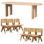 Ensemble de salle à manger ovale-125883522-125883518
