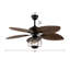 Ventilateur de plafond 52 pouces brun clair avec télécommande