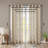 Fretwork Print Grommet Top Window Curtain Panel, Single Panel With Geometric Design And Soft Sunlight Filtering-1494997652-1494997659