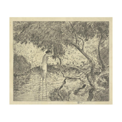 «The Willow Pool» par Childe Hassam - estampe numérique