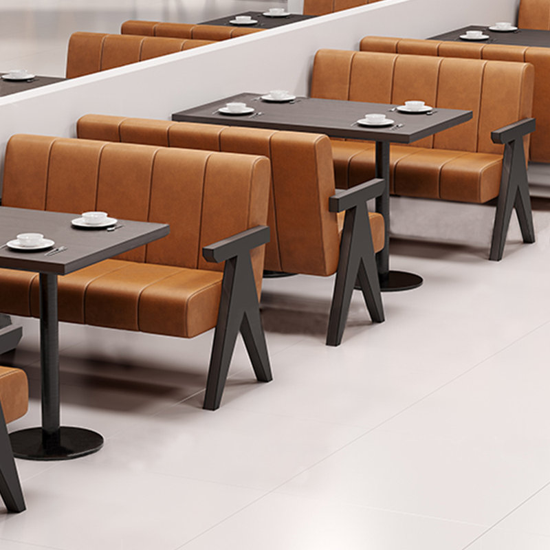 Banc de restaurant en similicuir