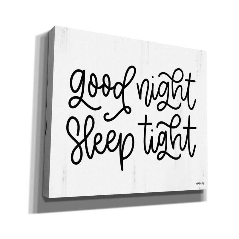 'Good Night, Sleep Tight' by Imperfect Dust, Canvas Wall Art, 26" H x 30" W x 1.25" D