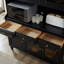 Buffet en bois massif noir