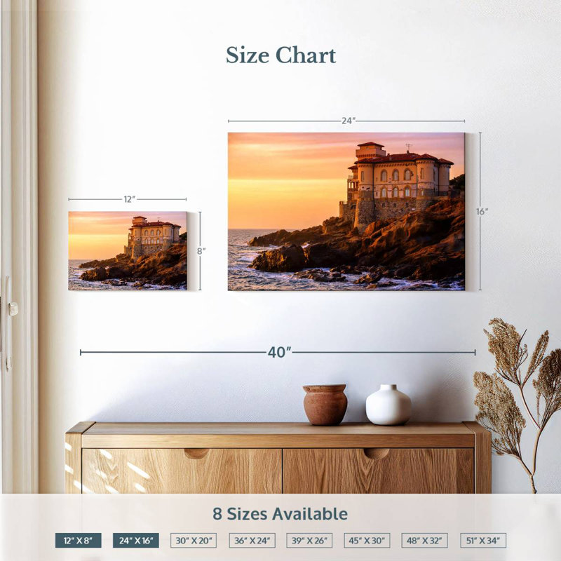 Lilie Boccale Castle, H 16 po x l 24 po