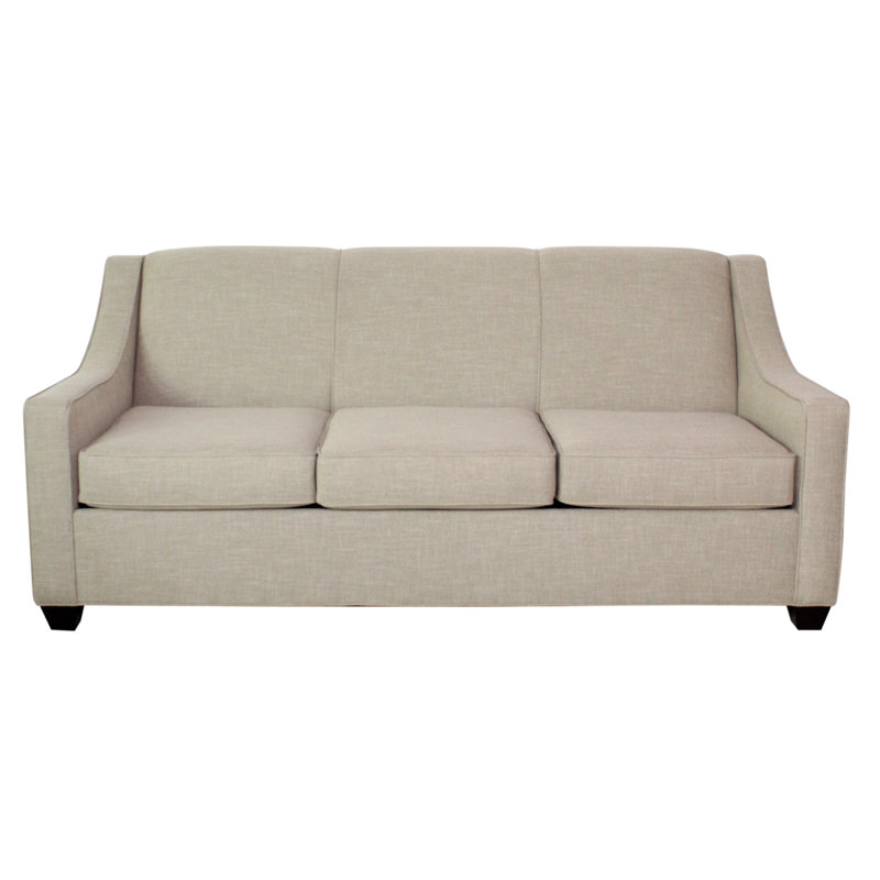 Phillips Square Arm Sofa with Reversible Cushions, Ridgecrest Putty, 34.5" H x 76" W x 36" D, Cafelle