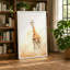 Solitary Giraffe Boho 1 Piece Wrapped Canvas Wall Art-136728332-136728333