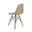 Chaise d'appoint avec pieds en bois naturel. Chaise Carbone Clegg Eiffel Style (kaki)-1432745673