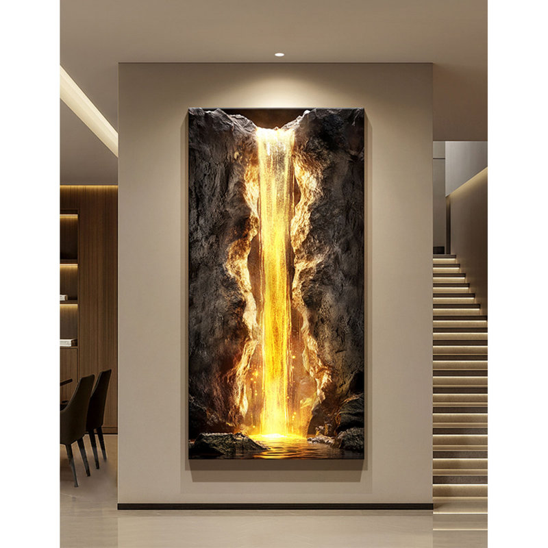 Art mural luxueux luxueux haut de gamme, H 62,99 po x l 31,5 po x P 1,38 po