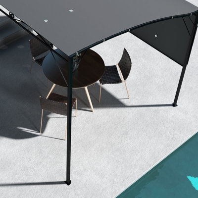 10 Ft. W x 8 Ft. D Steel Patio Gazebo