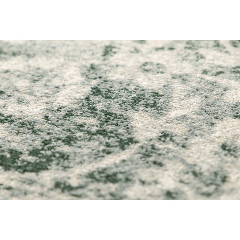 Rectangle Vintage Look Area Rug, Cream/Green, Rectangle 160 x 230 cm