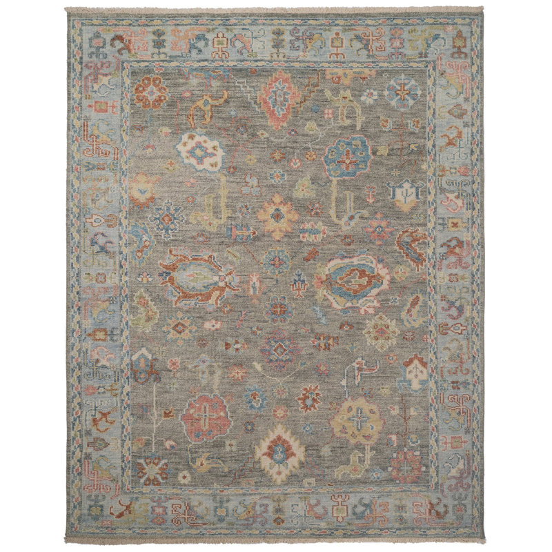 Solena Performance Hand Knotted Wool Oriental Indoor Rug, Rectangle 3' x 5'
