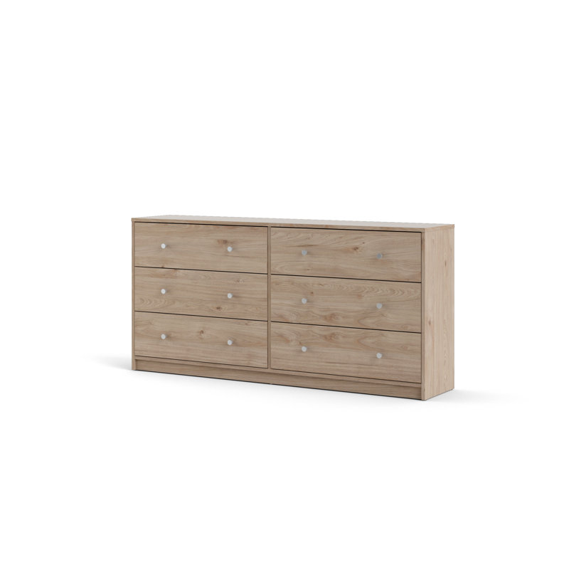 Clanton 56.34'' W 6 - Drawer Dresser, Jackson Hickory