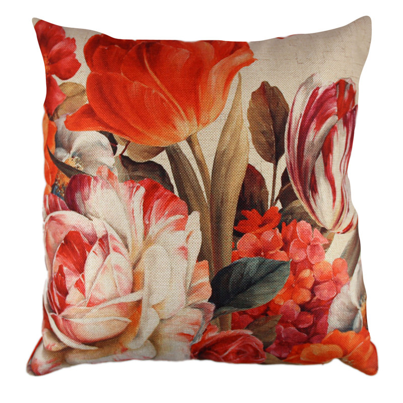 Premium Washable Cushion, 17.0 x 17.0 inches, 50% Cotton / 50% Polyester | Silicone Filling for Ultimate Comfort, Concealed Zip for Easy Care | Ironable, Soft and Durable | Perfect for Home Decor, Living Room, and Outdoor Use