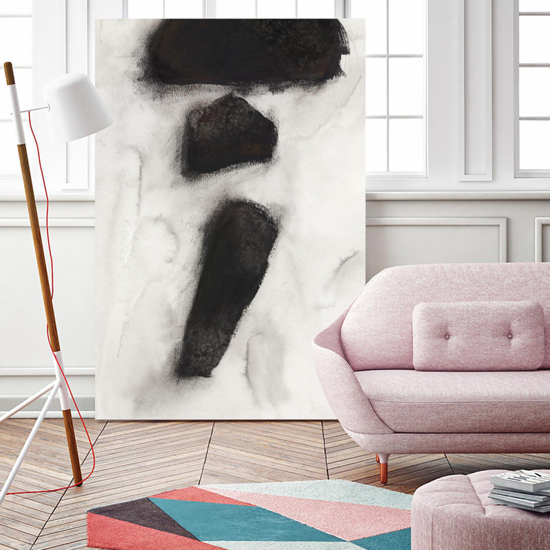 «Elegant Contrast I», reproduction d'art sur toile géante, H 84 po x l 54 po x P 1,5 po