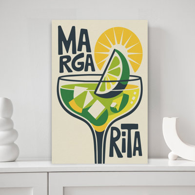 «Retro Margarita Icon», art rétro rétro vibrant
