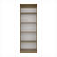 Bibliothèque à 5 niveaux en chêne naturel beige neutre naturel avec plusieurs niveaux de rangement-129416257