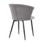 Chaise d'appoint rembourrée en velours Forseti-1459289188