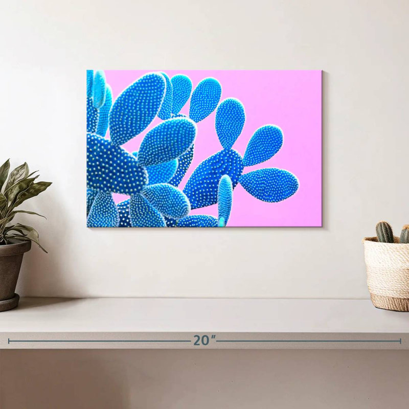 Harnek Blue Cactus, 8" H x 12" W