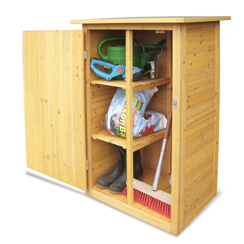 2.5ft. x 2ft. Tongue and Groove Flat Wooden Garden Shed