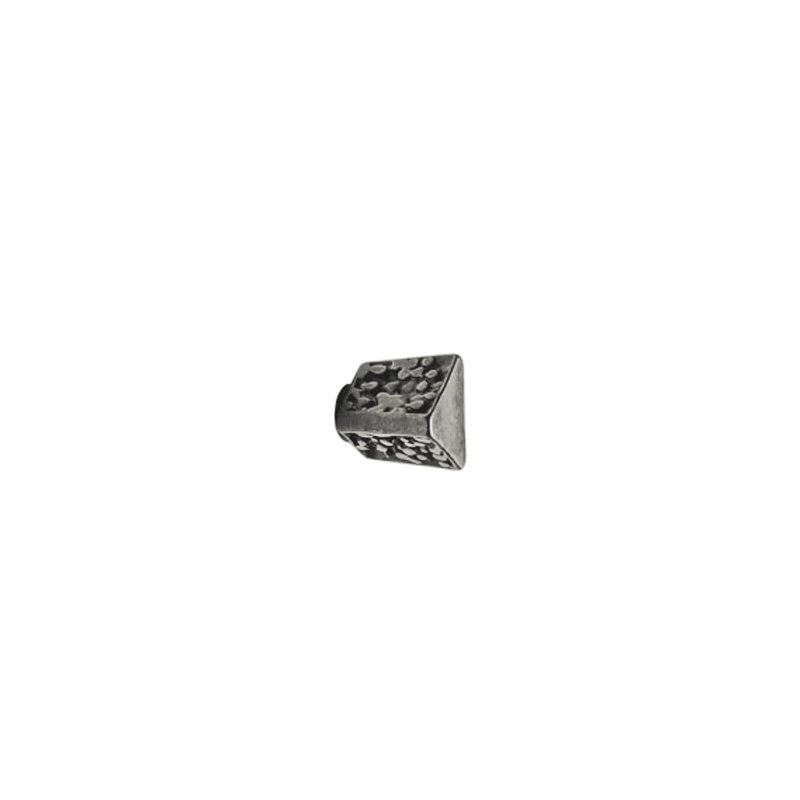 Trousdale Bronze Geometric Knob, White Bronze Dark