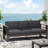 3 Seater With Aluminium Build And -blocking Seat Materials, Black Rust- - Covers,