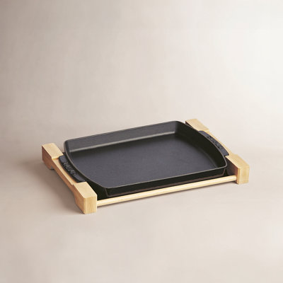Plaque chauffante rectangulaire en fonte 8,27 po