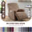 Wald Stretch Recliner Sofa Slipcovers Recliner Chair Covers With Pockets-207566744