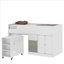 Liston Single (3') Mid Sleeper Bed Frame with Built in Desk and Ladder